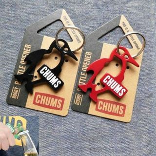 チャムス(CHUMS)の2点セット CHUMS キーホルダー CH62-1193 BK RED 未使用(キーホルダー)