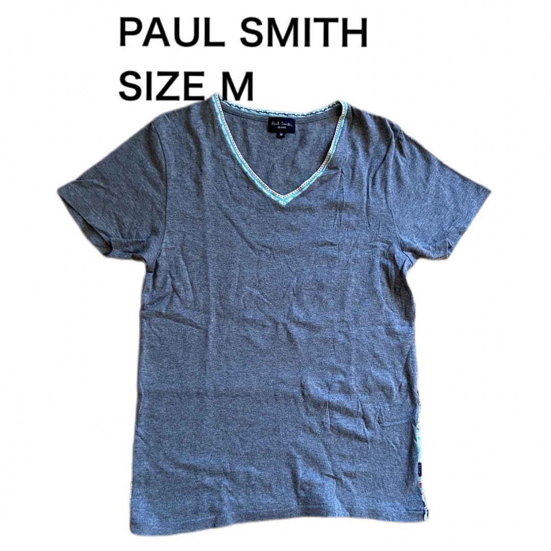 Paul Smith(ポールスミス)のPAUL SMITH ポール スミス Vネック Tシャツ アフリカ柄 サイズM メンズのトップス(Tシャツ/カットソー(半袖/袖なし))の商品写真