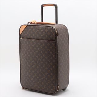 ルイヴィトン(LOUIS VUITTON)の美品 ルイヴィトン モノグラム ペガス50 M23251 レザー スーツケース キャリーケース ボストン 出張 旅行 A4 メンズ EEE F10-5(トラベルバッグ/スーツケース)