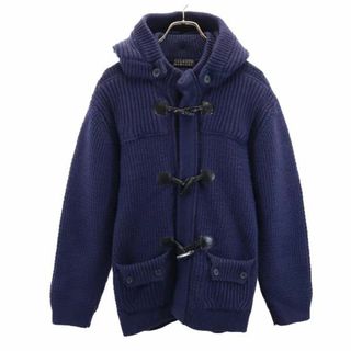 BARNEYS NEW YORK - バーニーズニューヨーク イタリア製 ニット ダッフルコート M ネイビー BARNEYS NEWYORK メンズ 古着 【231213】