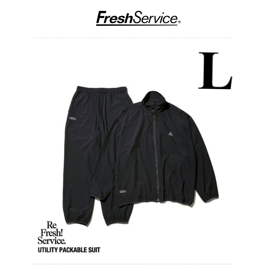 FreshServiceL　フレッシュサービス　UTILITY PACKABLE SUIT　黒