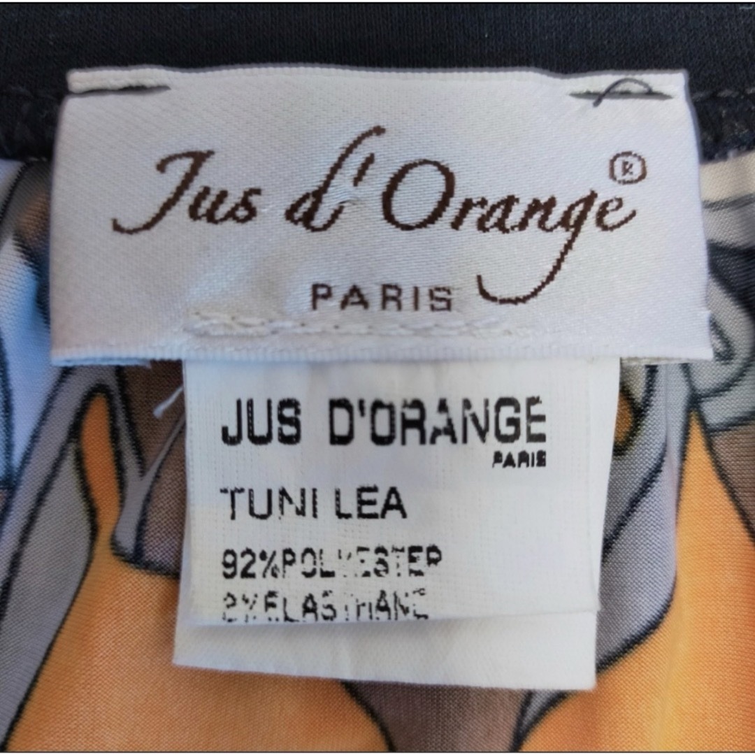 【美品】jus d'orange トップス カットソー フランス製 半袖Mサイズ レディースのトップス(シャツ/ブラウス(半袖/袖なし))の商品写真