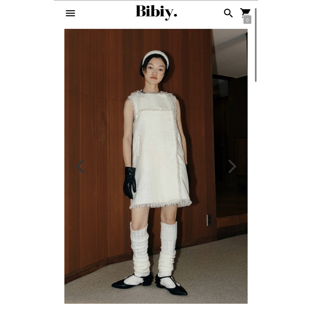 biby ELISE SLEEVELESS JACKET レディースのワンピース(ひざ丈ワンピース)の商品写真