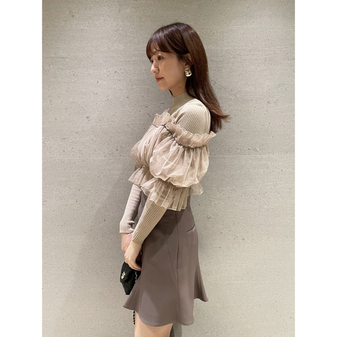 SNIDEL - 【正規品】snidel チュールドッキングニットプル SNIDEL - 【正規品】snidel チュールドッキングニットプル