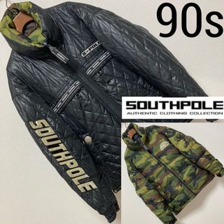 サウスポール(SOUTH POLE)の90s■サウスポール■ビッグシルエット リバーシブルダウンジャケットキルティング(ダウンジャケット)