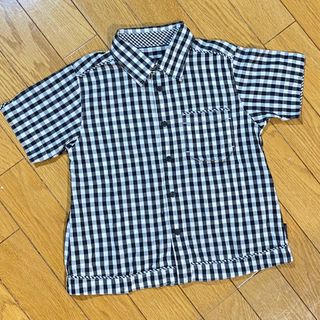 コムサイズム120cmチェックシャツ(Tシャツ/カットソー)