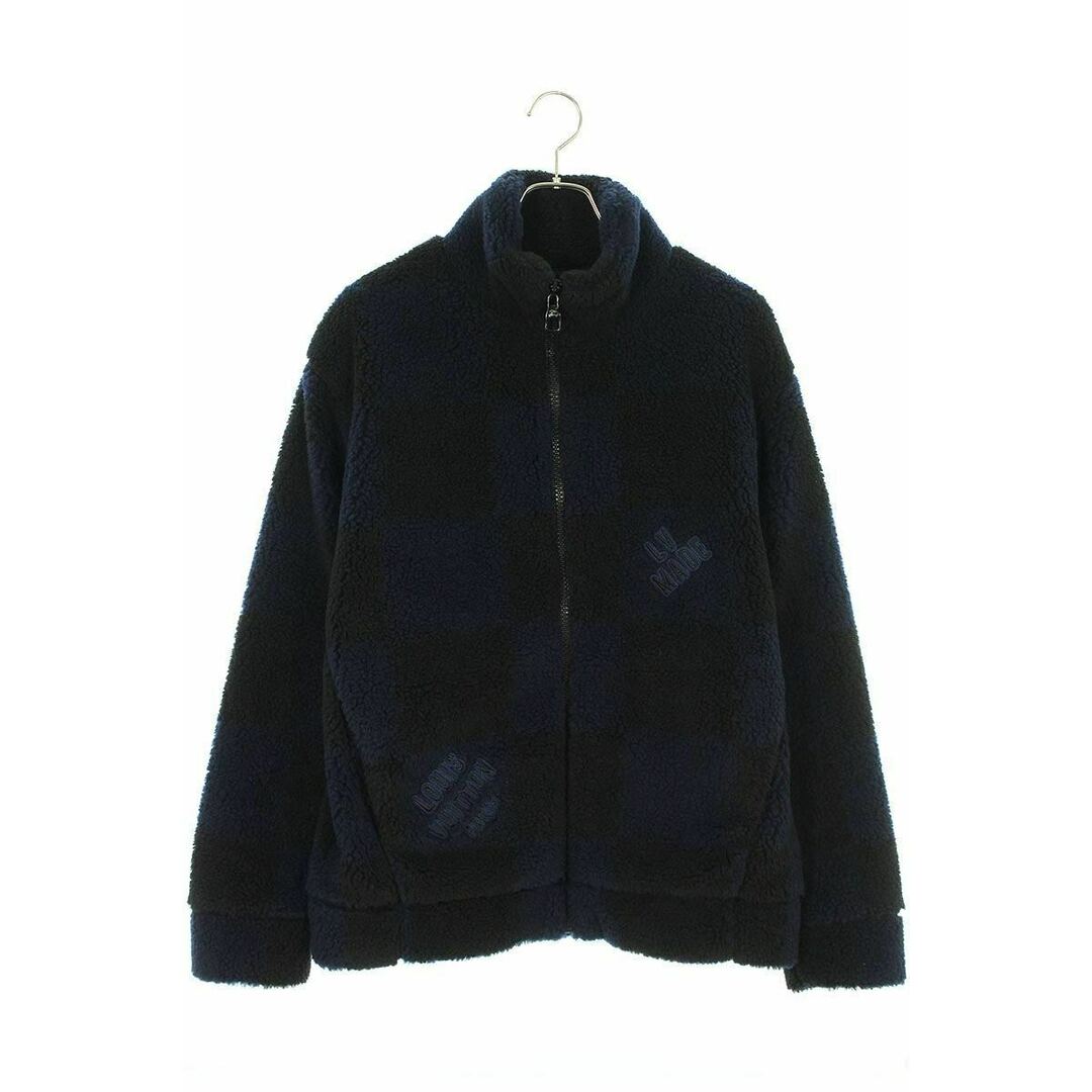 LOUIS VUITTON(ルイヴィトン)のルイヴィトン ×ニゴ  22SS  JACQUARD DAMIER FLEECE JACKET RM221M LZ8 HMY05W チェックロゴ刺繍フリースジップアップブルゾン メンズ M メンズのジャケット/アウター(ブルゾン)の商品写真