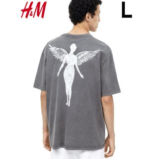 エイチアンドエム(H&M)の新品 H&M × ニルヴァーナ NIRVANA 天使ロゴ Tシャツ L(Tシャツ/カットソー(半袖/袖なし))