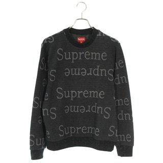 シュプリーム(Supreme)のシュプリーム  18SS  Jacquard Logo Crewneck ジャガードロゴクルーネックスウェット メンズ S(スウェット)