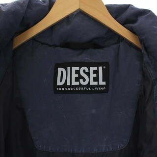 DIESEL W-EVACID ガーメントダイ ブリーチデニム ダウンジャケット