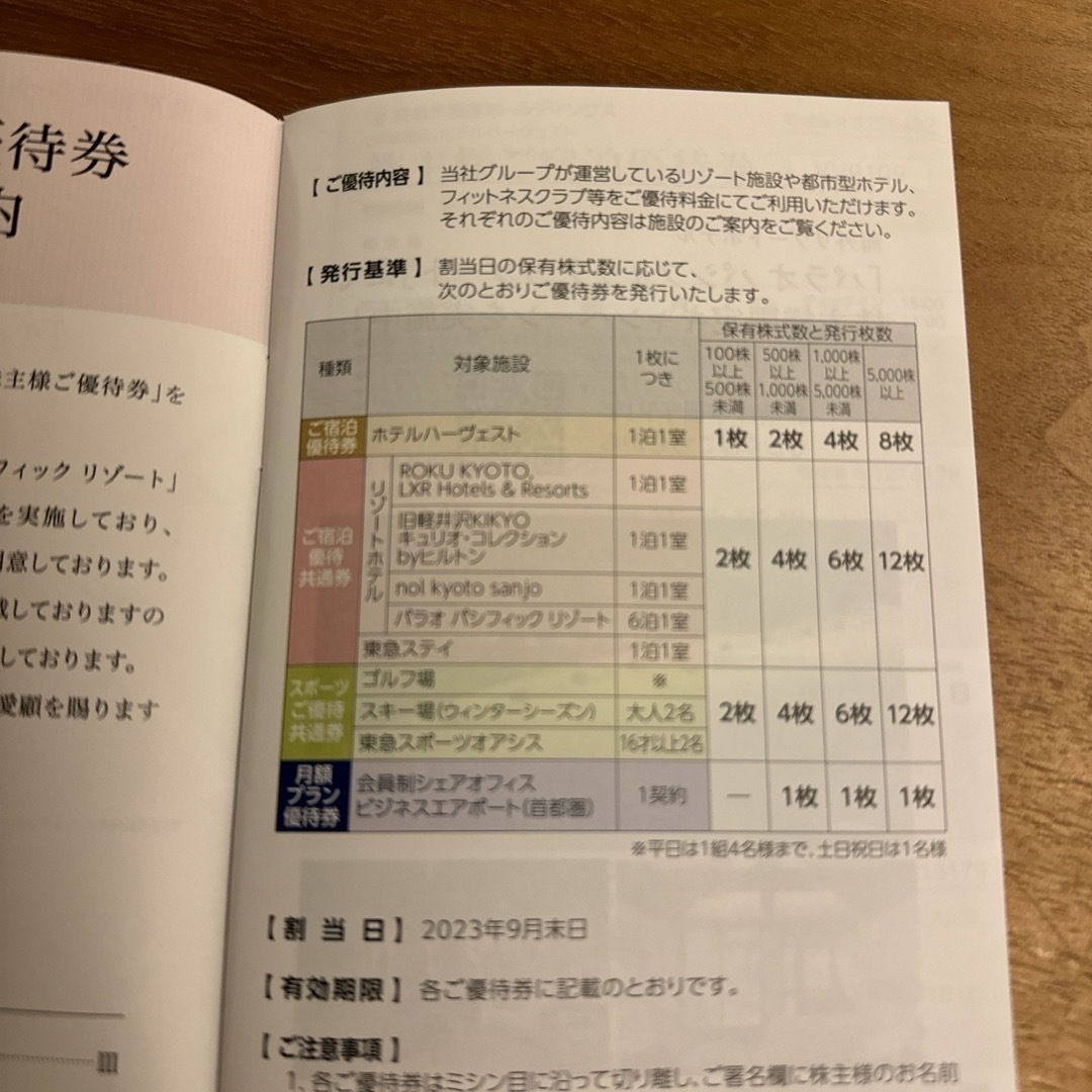 ニセコヒラフスキー場割引券ほか 東急不動産 株主優待 チケットの施設利用券(スキー場)の商品写真