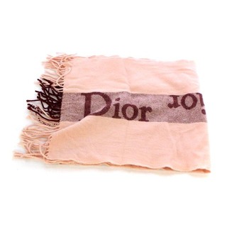 Christian Dior - クリスチャンディオール マフラー カシミヤ混 ロゴ