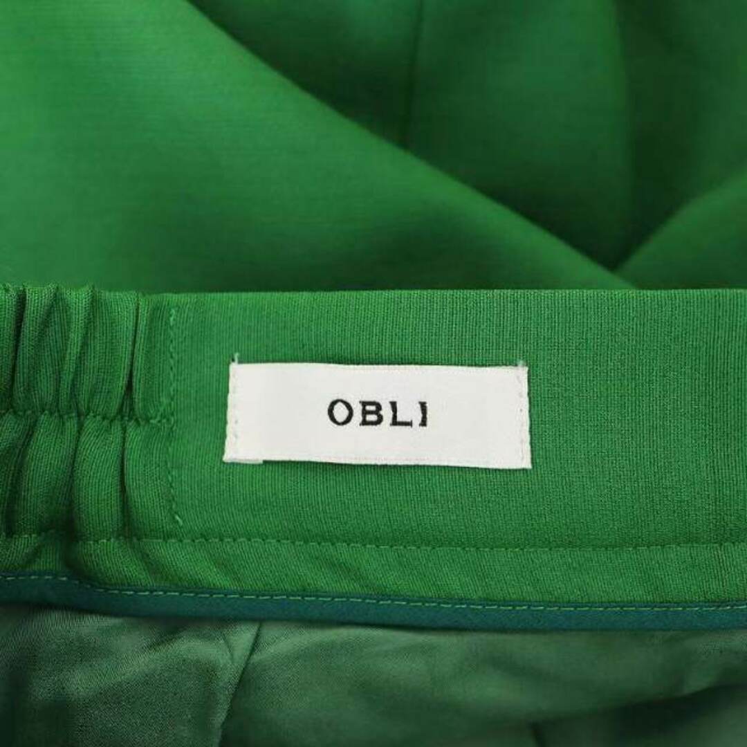 other(アザー)のオブリ OBLI カラーパンツ ウール センタープレス F 緑色 グリーン レディースのパンツ(その他)の商品写真