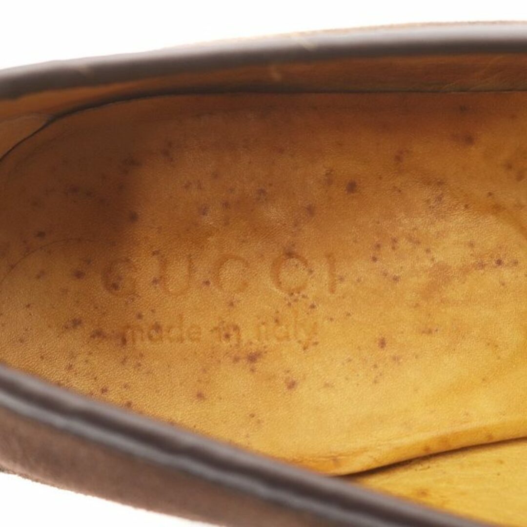 Gucci(グッチ)のGUCCI ホースビットローファー スエード レザー バイカラー 27.5cm メンズの靴/シューズ(スリッポン/モカシン)の商品写真