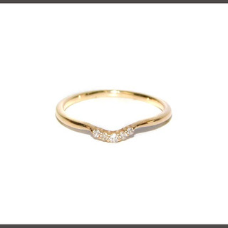 アガット(agete)のアガット 指輪 ピンキーリング ダイヤモンド 0.03ct 5号 ゴールド(リング(指輪))