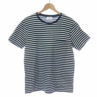 ランバンオンブルー(LANVIN en Bleu)のLANVIN en Bleu Tシャツ カットソー 半袖 48 M 緑 白(Tシャツ/カットソー(半袖/袖なし))