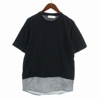 カルバンクライン(Calvin Klein)のCALVIN KLEIN PLATINUM Tシャツ 半袖 切替 チェック M(Tシャツ/カットソー(半袖/袖なし))