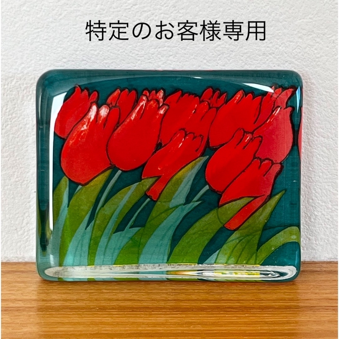 iittala(イッタラ)のiittala イッタラ ヘルヤ ガラスカード"Tulppaanit"(小) インテリア/住まい/日用品のインテリア小物(置物)の商品写真