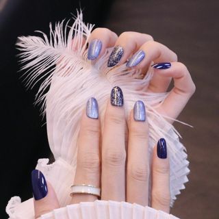 Sun&Beam Nails ネイルチップ オーバル ミディアム ロング つけ爪(ネイルケア)