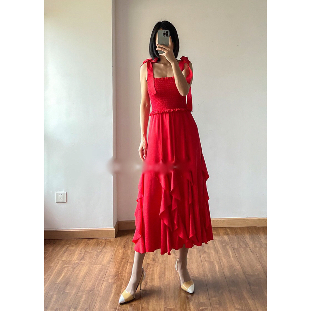 Alice+Olivia - ❇️AliceOlivia正規23新作アリスオリビア赤ドレスの Alice+Olivia - ❇️AliceOlivia正規23新作アリスオリビア赤ドレスの