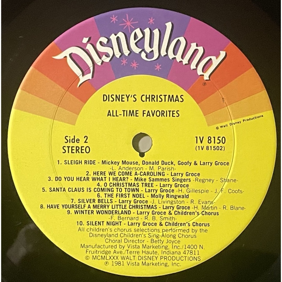 Disney(ディズニー)のChristmas   LP レコード　Disney’s その他のその他(その他)の商品写真