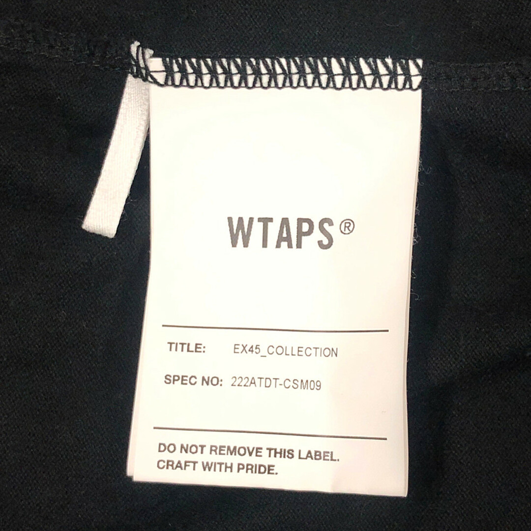 W)taps(ダブルタップス)のWTAPS ダブルタップス 22AW V.I.C TURTLE NECK COTTON .VIC カットソー 長袖 ブラック サイズ4 正規品 / B4702 メンズのトップス(Tシャツ/カットソー(七分/長袖))の商品写真
