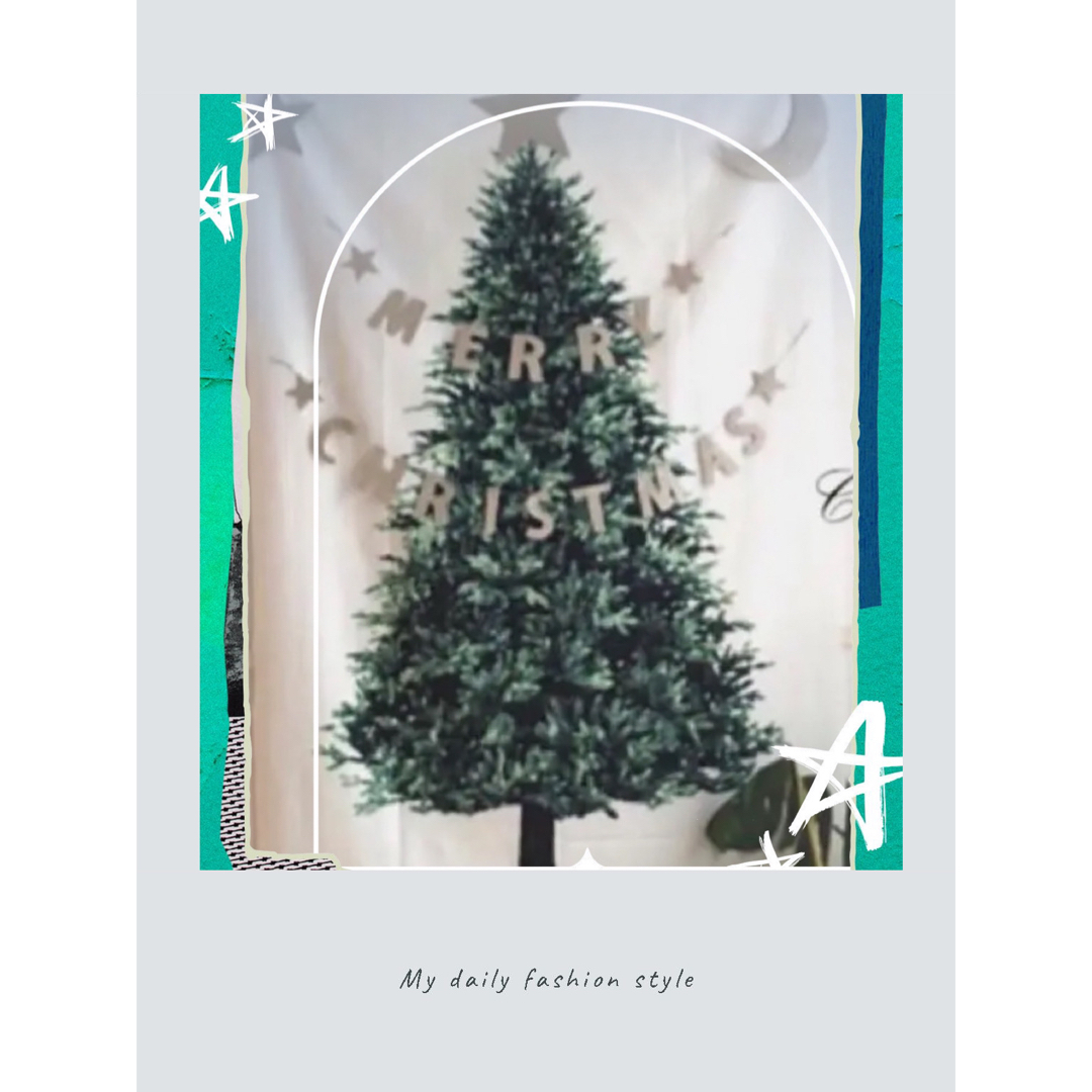 Xmasタペストリー　特大サイズ　クリスマスツリー 北欧　壁飾り 室内装飾 エンタメ/ホビーの美術品/アンティーク(絵画/タペストリー)の商品写真