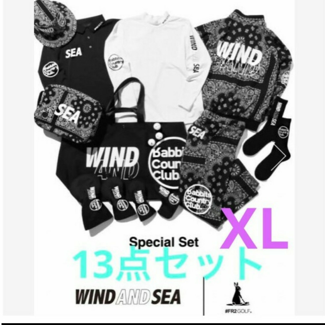 WIND AND SEA - FR2 GOLF X WDS SPECIAL SET / BLACK XLの通販 by