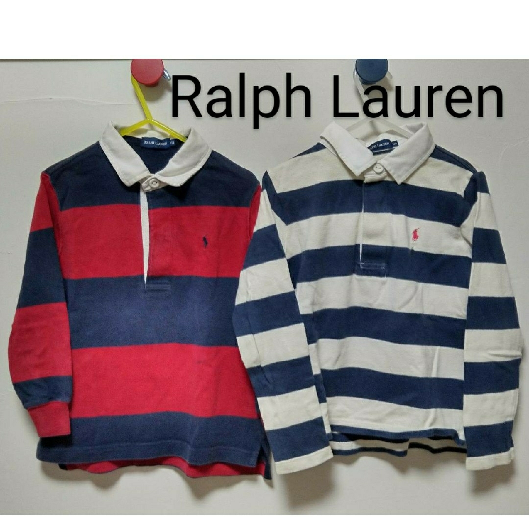 Ralph Lauren(ラルフローレン)の【訳あり】RALPH LAUREN ラガーシャツ110・120cm 男女 キッズ/ベビー/マタニティのキッズ服男の子用(90cm~)(Tシャツ/カットソー)の商品写真