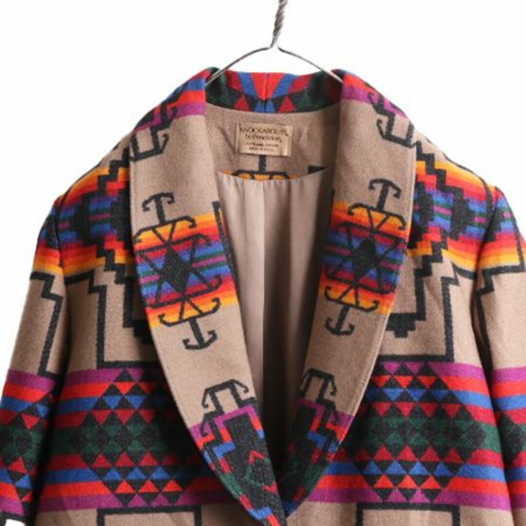 PENDLETON(ペンドルトン)のデッドストック 90s USA製 ペンドルトン ネイティブ テーラード ジャケット レディース M / ブレザー KNOCK ABOUTS PENDLETON ウール 総柄 レディースのジャケット/アウター(テーラードジャケット)の商品写真