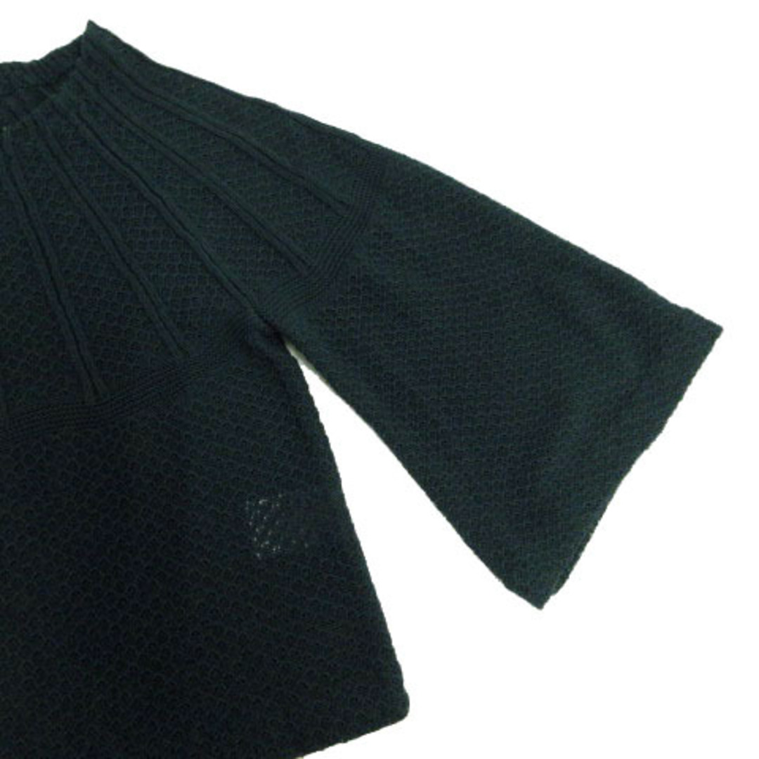 Sybilla(シビラ)のSYBILLA アンサンブルニット カーディガン 七分袖 ニット 半袖 緑 M レディースのトップス(アンサンブル)の商品写真
