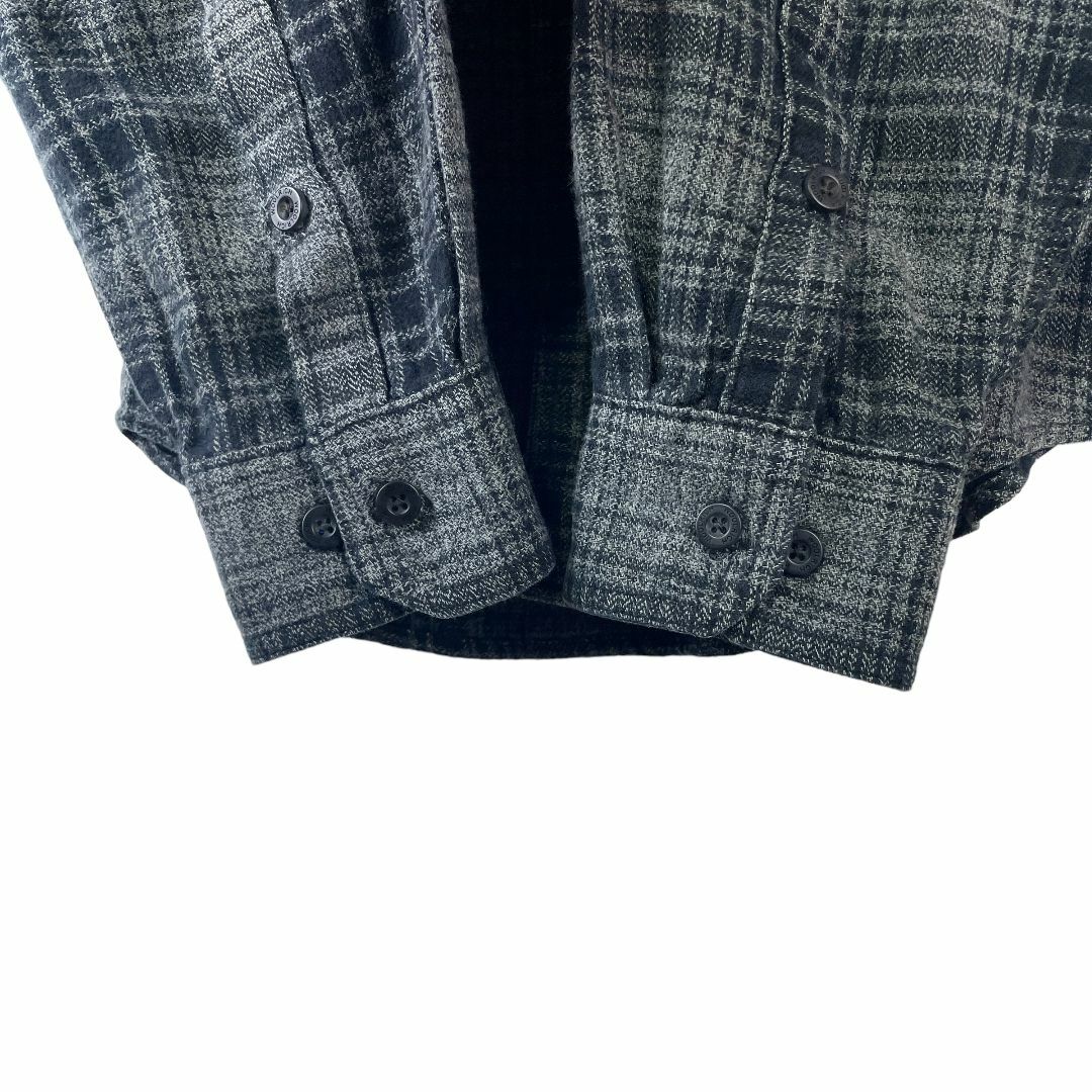 WOOLRICH(ウールリッチ)のUSA古着 ウールリッチ 秋冬 ネルシャツ 長袖シャツ グレー系 チェック L メンズのトップス(シャツ)の商品写真