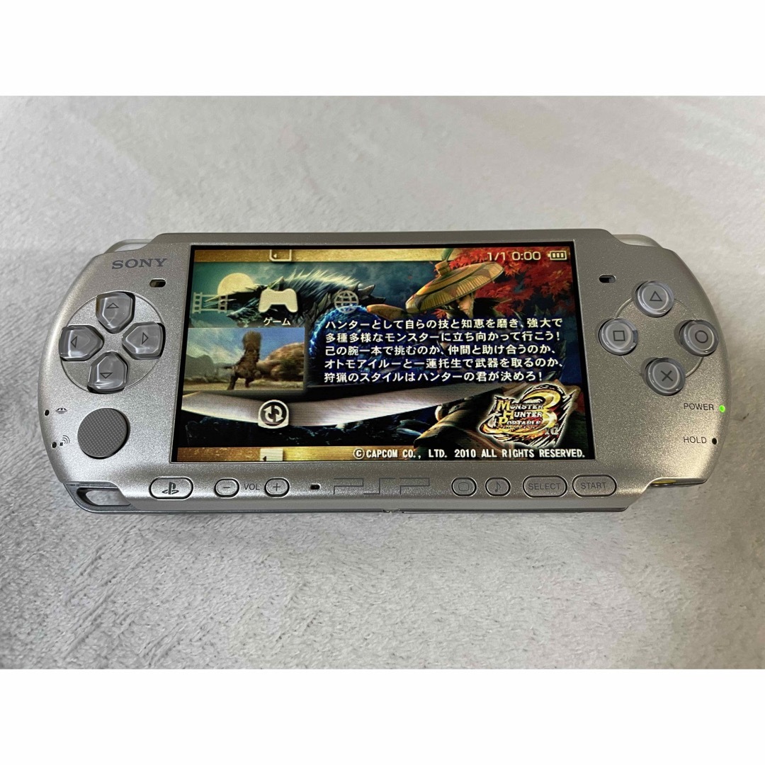 PSポータブル PSP3000 ミスティックシルバー - 携帯用ゲーム本体