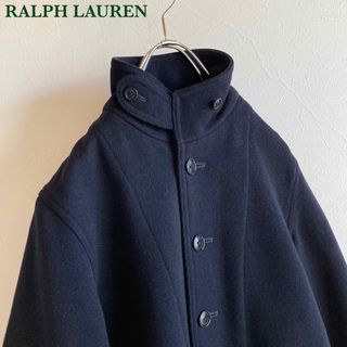 ラルフローレン(Ralph Lauren)のラルフローレン ウールメルトン スタンドカラー ハーフコート 11 ネイビー(その他)