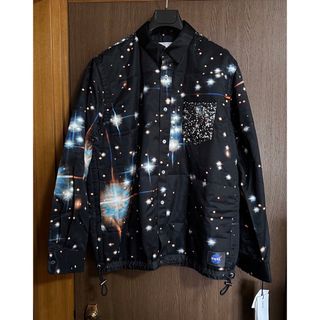 サカイ(sacai)の黒3新品 sacai サカイ メンズ スター パデッド 長袖 シャツ ブラック(シャツ)