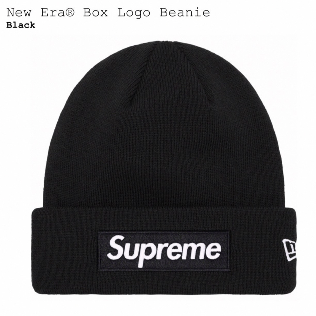 Supreme New Era Box Logo Beanie   Blackニット帽/ビーニー