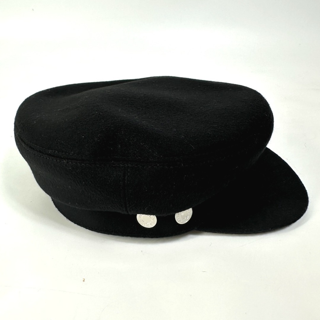 Hermes(エルメス)のエルメス HERMES ドーヴィル セリエ 帽子 キャスケット カシミヤ ブラック 未使用 レディースの帽子(キャスケット)の商品写真