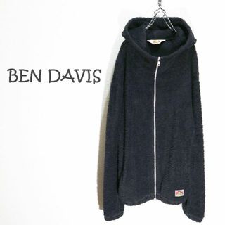 ベンデイビス(BEN DAVIS)の  BEN DAVIS　ジップアップパーカー　フーディー　ブラック(パーカー)