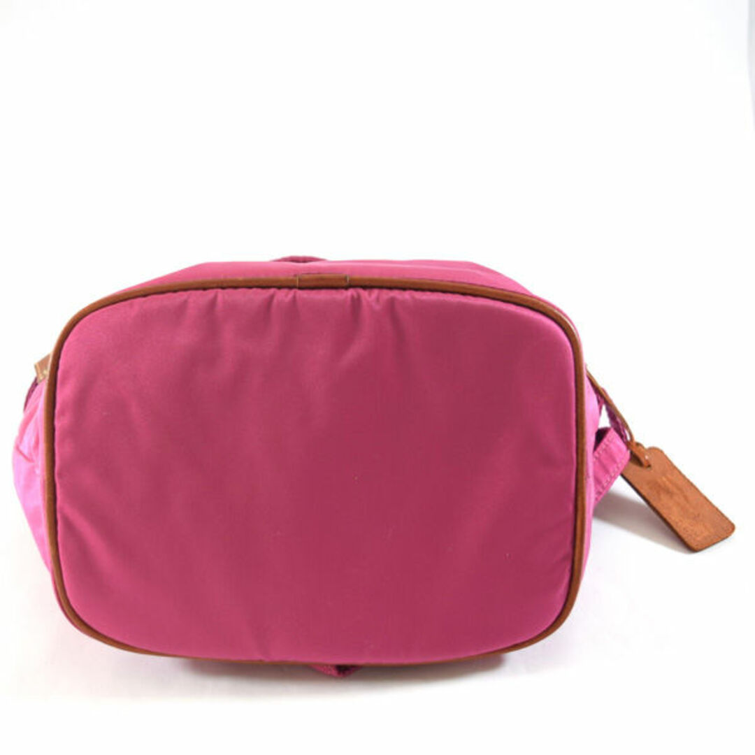 Felisi / フェリージ  巾着 ハンドバッグ ナイロン パープル ブランドB 中古  [0990011710] レディースのバッグ(クラッチバッグ)の商品写真