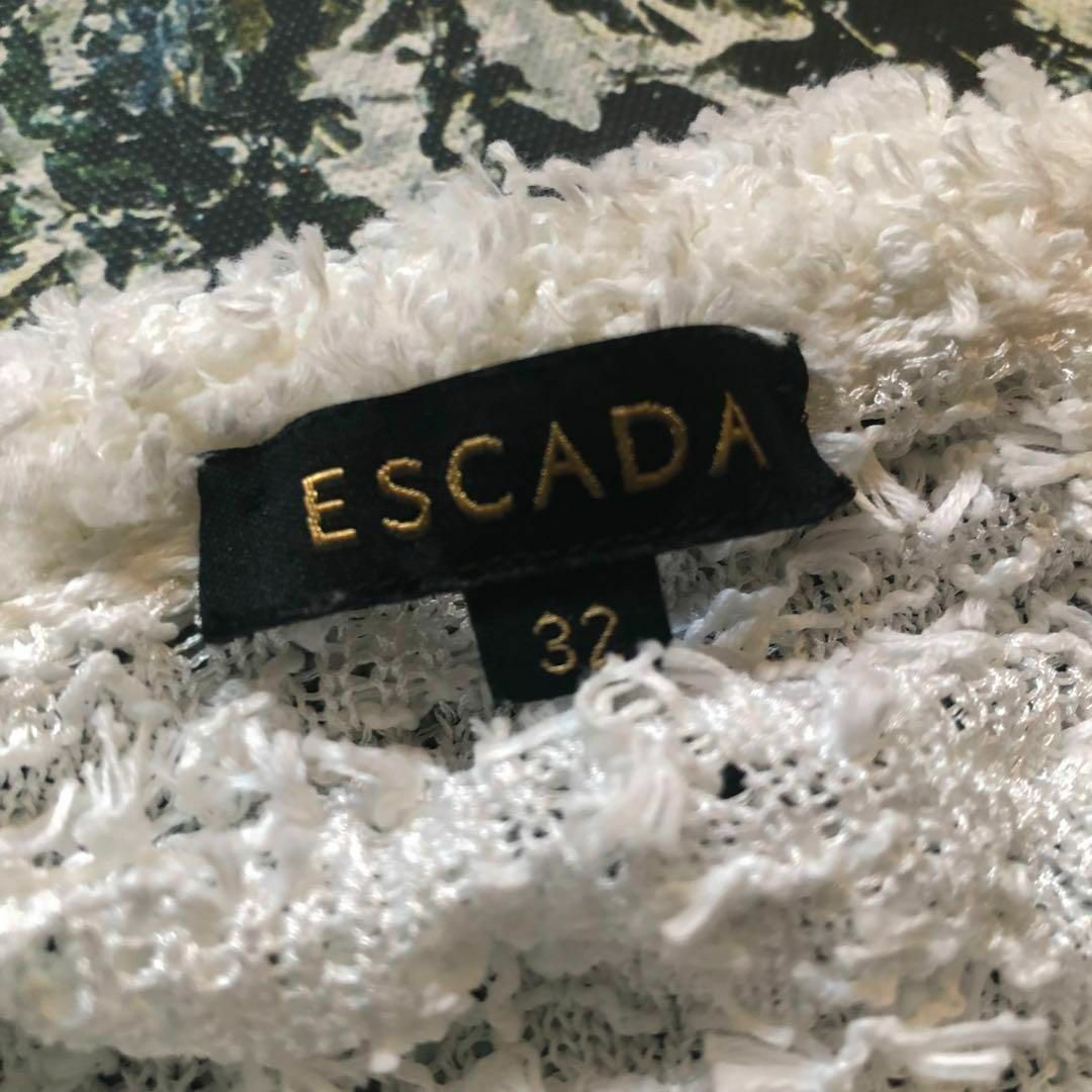 【美品】エスカーダ-ESCADA-切替しデザインニット サイズS