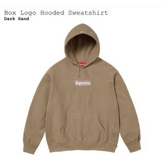 シュプリーム(Supreme)のsupreme Box Logo Hooded Dark Sand Lサイズ(パーカー)