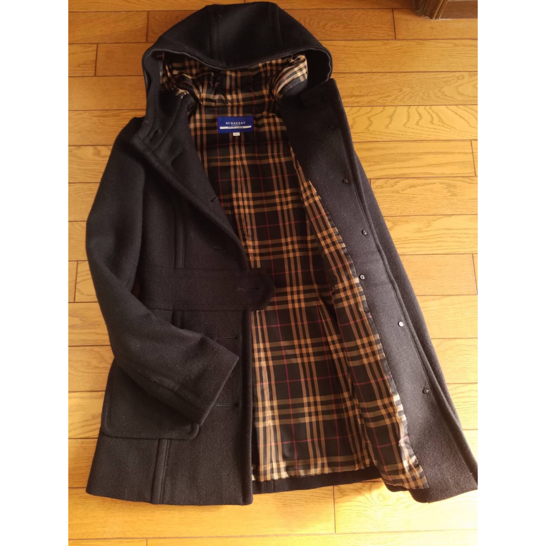 BURBERRY BLUE LABEL(バーバリーブルーレーベル)の美品　正規品　バーバリー　ブルーレーベル　ウール　カシミヤ　コート　36 レディースのジャケット/アウター(ロングコート)の商品写真