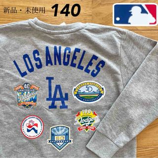 メジャーリーグベースボール(MLB)の【140】MLB公式 ドジャース　長袖スウェットトレーナー●大谷翔平 子ども服(Tシャツ/カットソー)