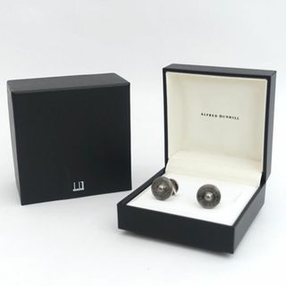 DUNHILL / ダンヒル  カフス ラウンド グレー 箱付き ブランド 中古  [0990012038](カフリンクス)