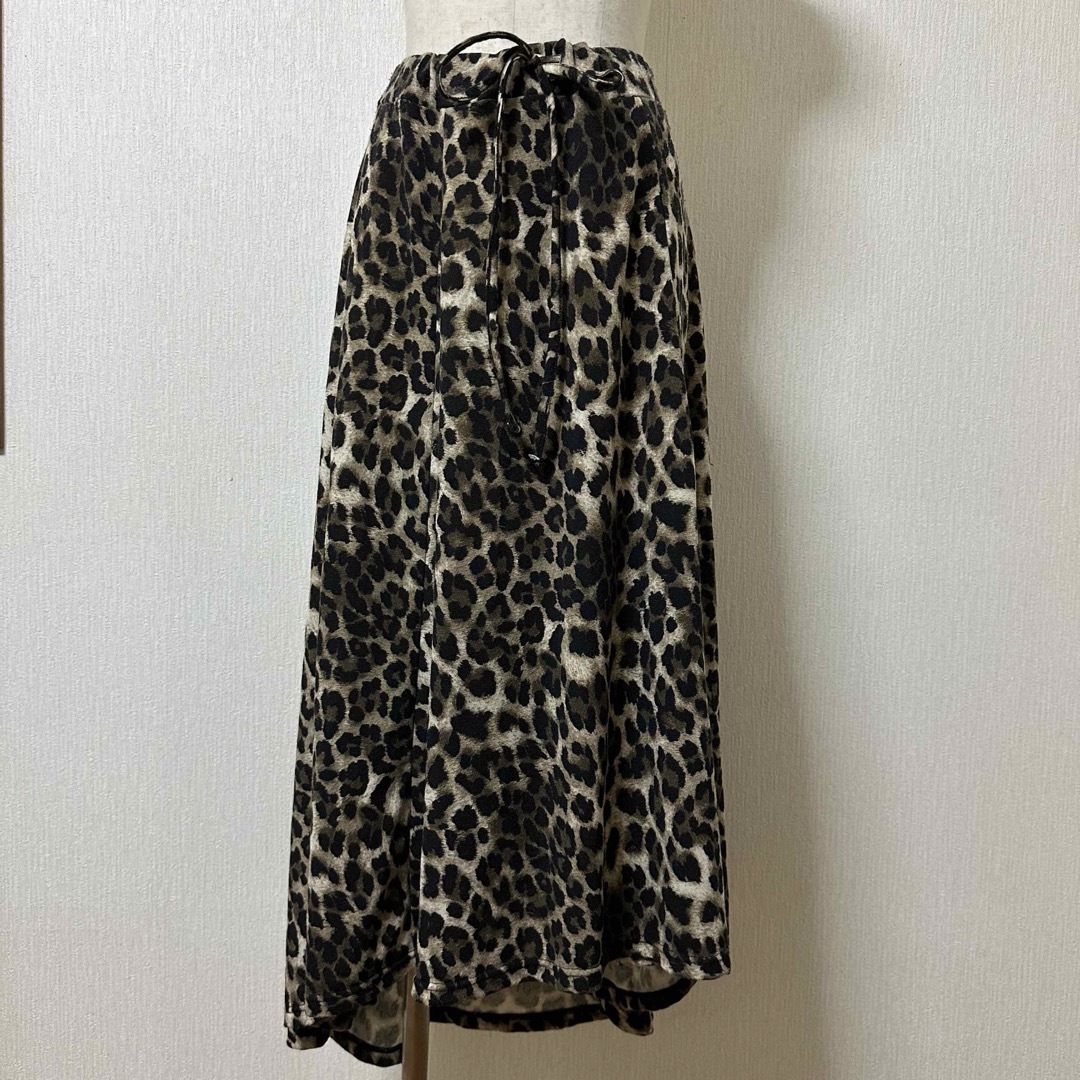 SHINY RIPPLE / 豹柄 /スカート レディースのスカート(ロングスカート)の商品写真