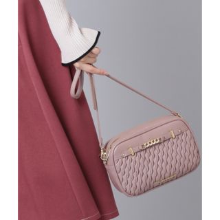 ジルバイジルスチュアート(JILL by JILLSTUART)の新品未使用ジルバイジルスチュアート パフィーポシェット ブラック　スモークピンク(ショルダーバッグ)