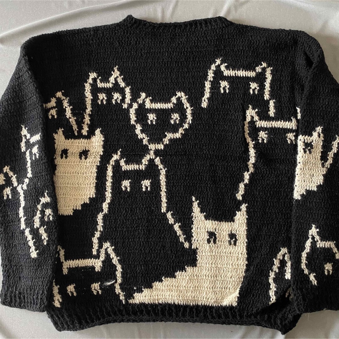 新品 macmahon knitting mills  ニット セーター 猫