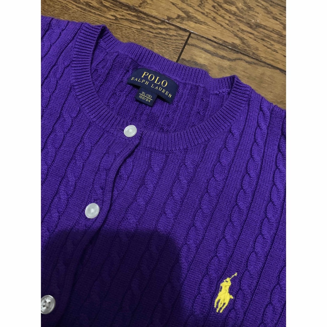 POLO RALPH LAUREN(ポロラルフローレン)の【極美品】POLO Ralph Laurenラルフローレン　ケーブルカーディガン レディースのトップス(カーディガン)の商品写真