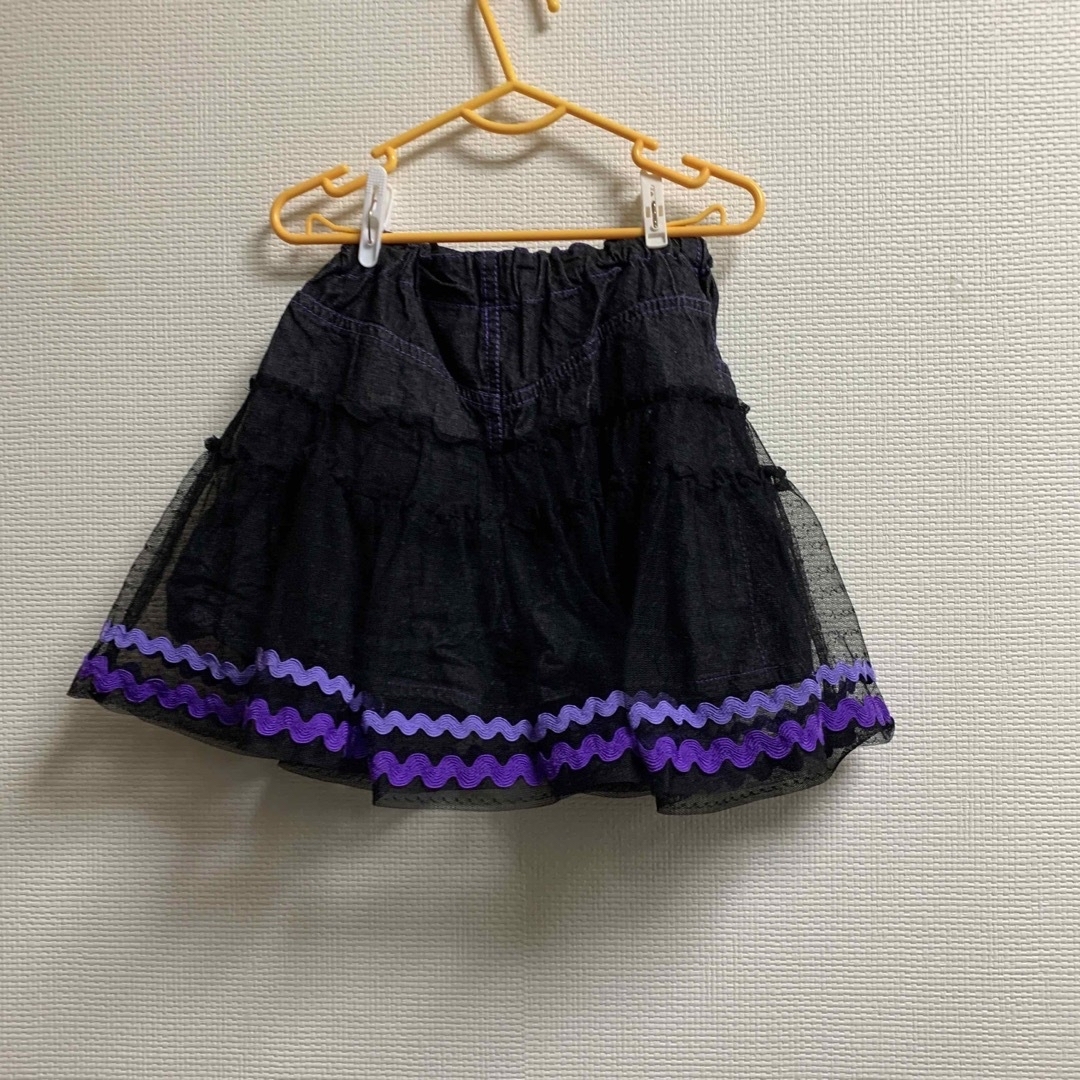 ANNA SUI mini(アナスイミニ)のアナスイミニ　ワッペン付きキュロット　120 キッズ/ベビー/マタニティのキッズ服女の子用(90cm~)(スカート)の商品写真