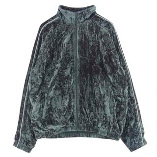 シュプリーム(Supreme)のSupreme シュプリーム ジャケット 23AW Crushed Velvet Track Jacket クラッシュ ベルベット トラックジャケット グリーングレー M【中古】(その他)